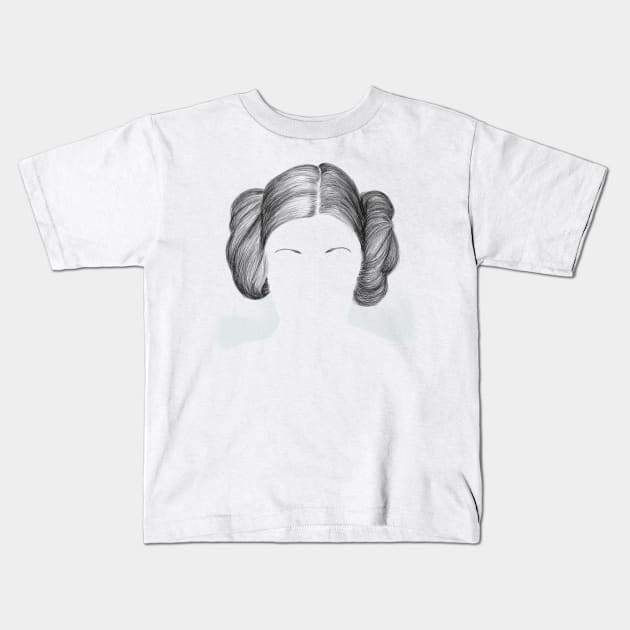 Leia Kids T-Shirt by njikshik